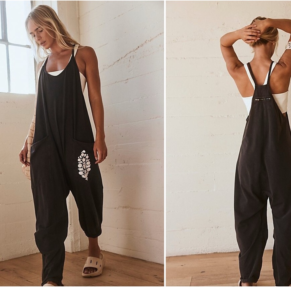 FP Movement by Free People Logo Onesie -Black - sold out. NWT - Picture 2 of 4